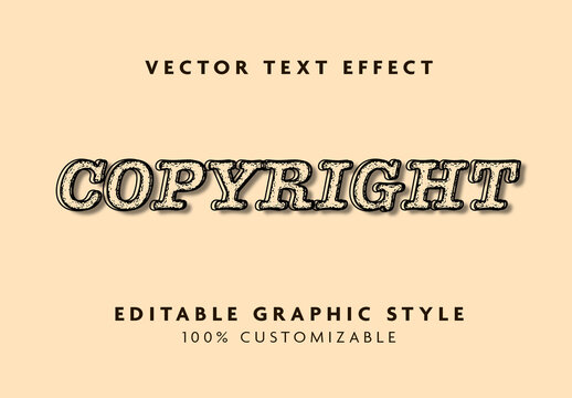 Beige Black Vintage Distressed Retro Text Effect