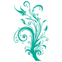 Alpona Vector flower design