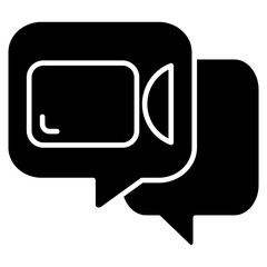Naklejka premium Video Chat icon