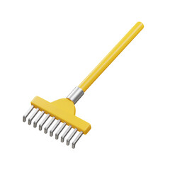 Simple Rake with Long Teeth Icon