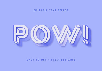 Purple And White 3d Font Bold Embossed Geometric Text Effect