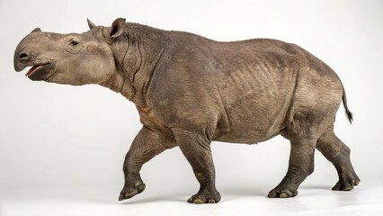 Obraz premium embolotherium in full view on studio background