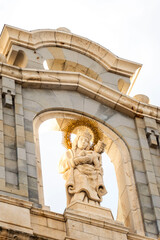 The Santa Maria Cathedral in Madrid Spain