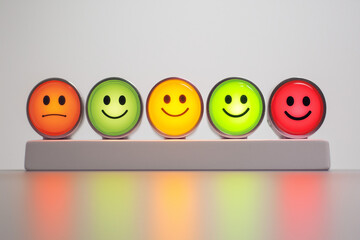 Smiley icon vector isolated on white background positive concept

