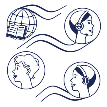 anguage learning icons