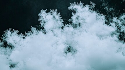 Abstract Winter Snowflakes  Frozen Crystal Design  Nature Background