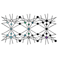 ai neural network vector illustration 