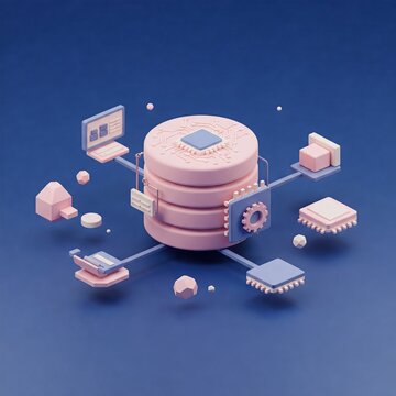 Database. Computer data management