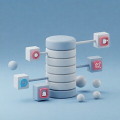 Database. Computer data management