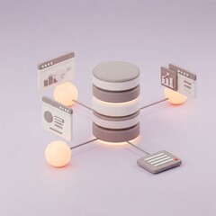 Database. Computer data management