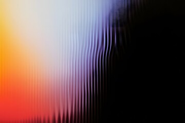 Colorful vertical lines form abstract shapes and gradations of light