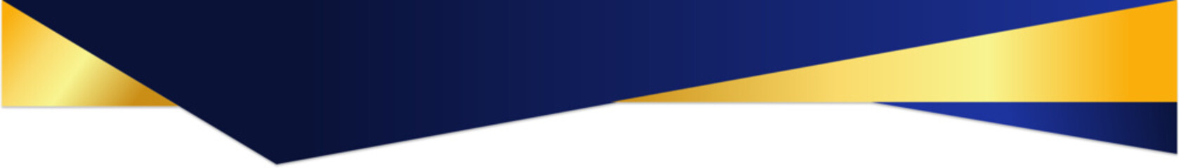 Blue And Gold Border Certifcate