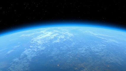 Fototapeta premium Stunning View of Earth from Space – High-Resolution Planet Photography