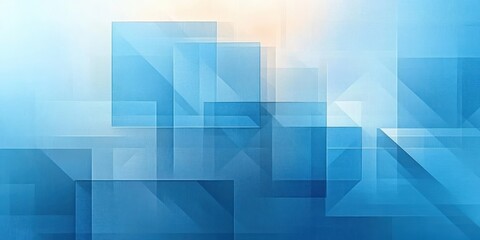 Obraz premium Abstract Geometric Background with Soft Blue Pastel Rectangles Minimalist Design for Technology and Presentation