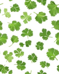 Fragrant vietnamese coriander leaves forming a vibrant bunch displaying lush green color and aromatic qualities