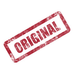 original red seal. original stamp. original stamp sign. red stamp with the words original