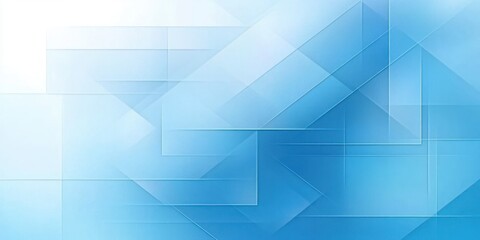 Abstract Digital Design Minimal Geometric Shapes Overlapping Rectangles Soft Blue Tones Modern Vector Art Background