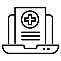 Obraz premium Medical Record icon