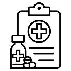 Fototapeta premium Prescription icon