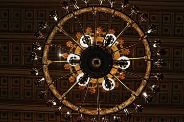 Chandelier in the night