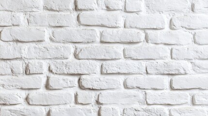 Fototapeta premium Textured white brick wall, modern minimalist style, perfect for backgrounds in creative projects or interior design.