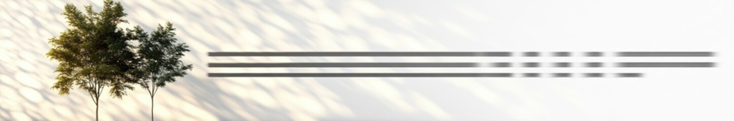 Fototapeta premium Realistic Paper Sheet Shadow Effect with Transparent Background for Modern Minimalistic Design