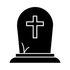Obraz premium tombstone icon isolated on transparent background 