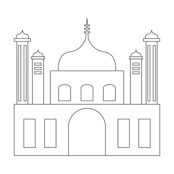 mosque outline design ellement