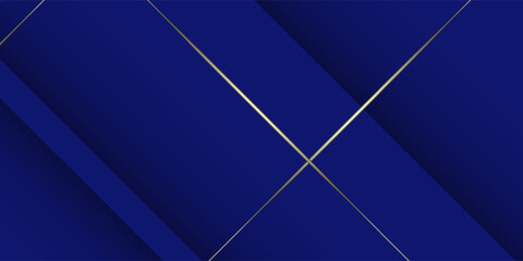 Abstract Elegant Blue Background With Gold Accents Decoration Design