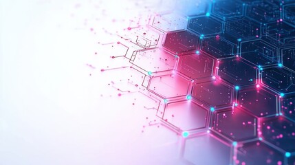 Obraz premium Futuristic AI Design with Circuit Patterns and Geometric Shapes for Digital Art and Technology