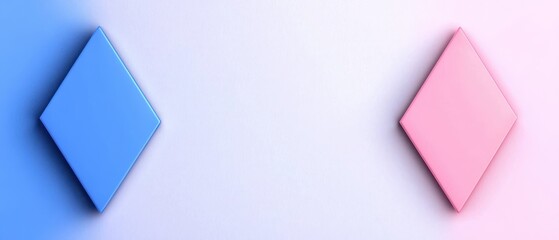 Colorful geometric shapes with soft gradients creating a modern artistic background.