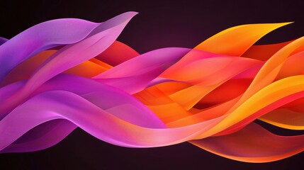 A digital illustration of abstract art featuring vibrant colors and flowing shapes.