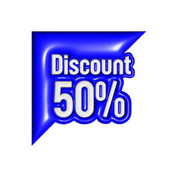 Discount 50% in 3d design