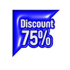 Discount 75% in 3d design