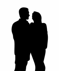 Formal Outfit Couple Cartoon Drawing