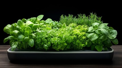 Fototapeta premium Fresh organic vegetables growing in a farm environment healthy greenery viewpoint for sustainable living