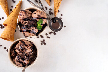Double chocolate ice cream
