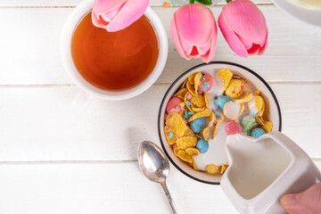 Easter breakfast cereals, corn flakes