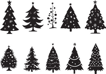 Christmas Tree Vector Bundle | Festive Holiday Design Pack







