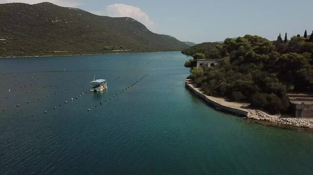 Adriatic Serenity: Drone Tour of Mali Ston Bay