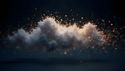 Mystical light textures of deep space nebula