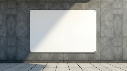 Mockup of White Paper or Sticker Poster on Sidewalk Wall: Showcase Your Marketing Announcements with Clipping Path and Empty Space for Creative Promotion Design