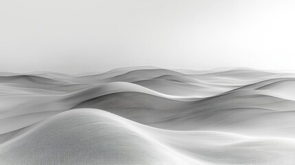 Obraz premium Serene Abstract Landscape of Gentle Curves in Soft Tones and Minimalist Design