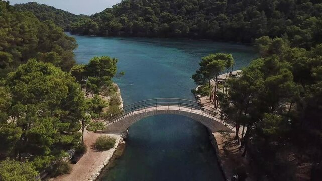 Mediterranean Serenity: Drone Views of Mljet&rsquo;s Pine Forests