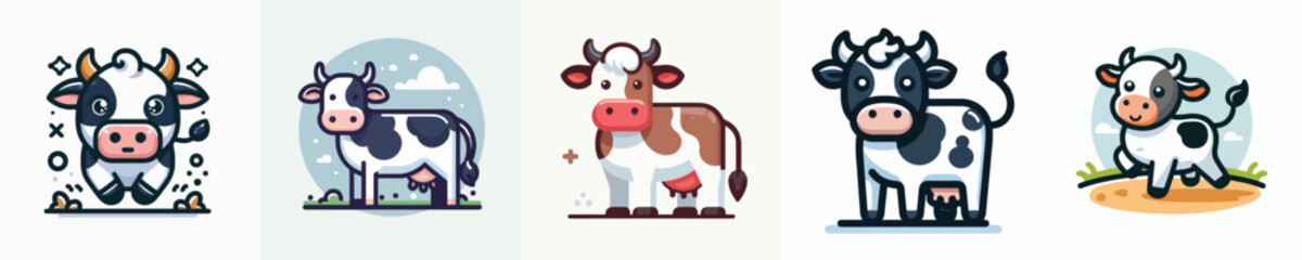 Vector of a cow.