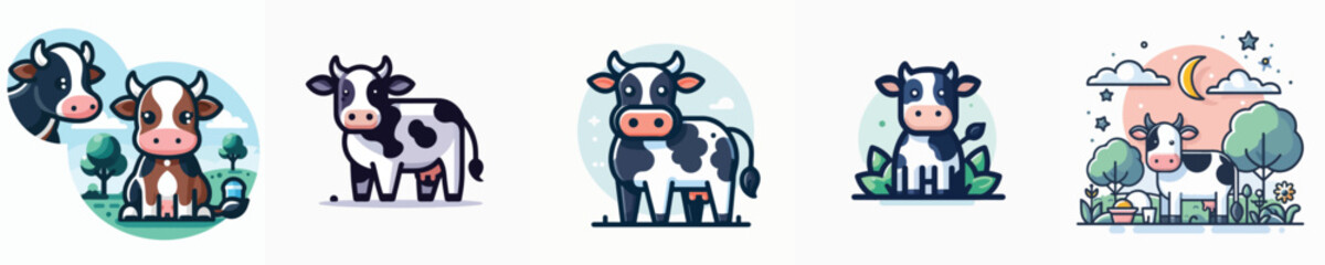 Vector of a cow.