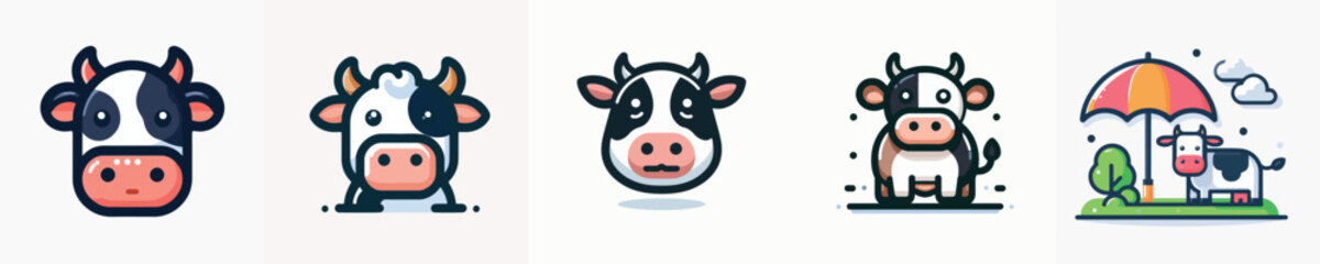 Vector of a cow.