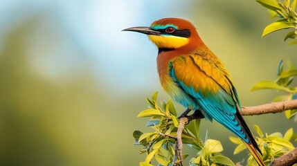 close up of bird is sitting on the bench in the nature, bird in the nature