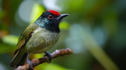 close up of bird is sitting on the bench in the nature, bird in the nature