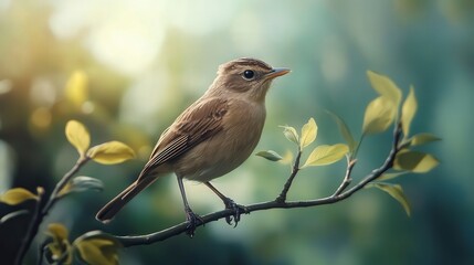 close up of bird is sitting on the bench in the nature, bird in the nature